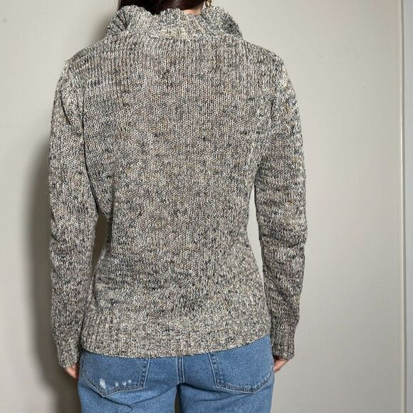 Liz Claiborne Heathered Gray Zip Up Sweater Size XL - Picture 2 of 3